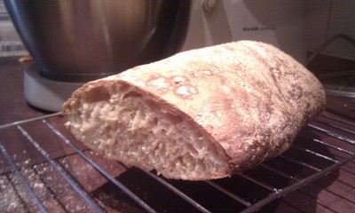 Koldt hævet hvede brød